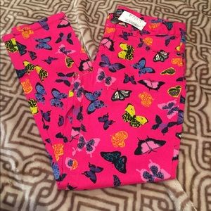 NWT💥Girl's butterfly jeggings